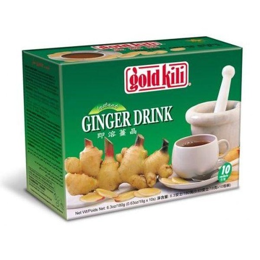 [DTE104] Gold Killi Ginger Drink Green Bags 24x360gm Sachet. 