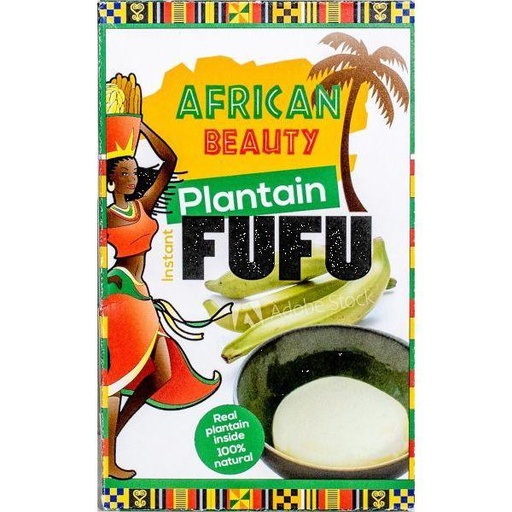 [D10769] African Beauty Green Plantain Fufu 24x681gm.