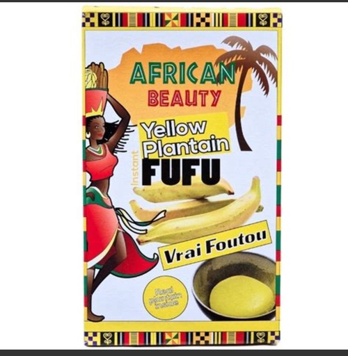 [D10771] African Beauty Yellow Plantain Fufu 24x681gm 
