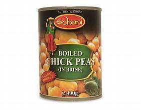 [D11002] Schani Chick Peas Boiled Canned 12x400gm.