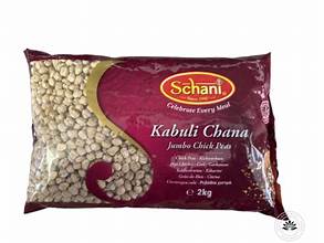 [D11505] Schani Kabuli Chana Jumbo Chick Peas 6x2kg.