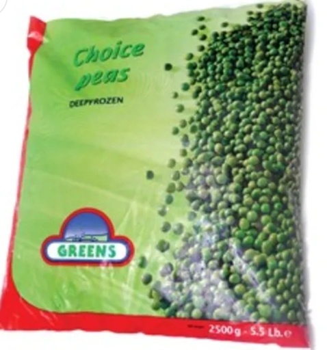 Green Peti Pois Frozen 4x2.5kg. 