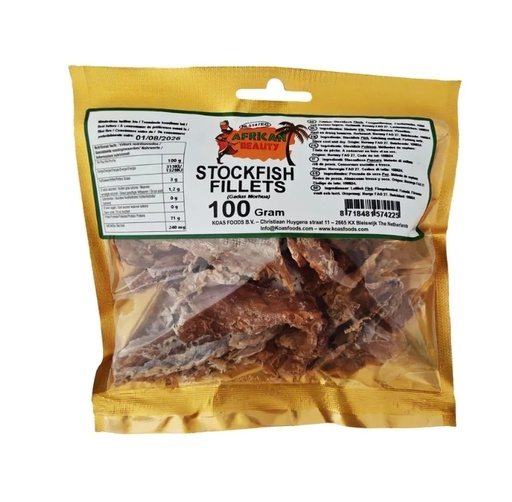 African Beauty Stock Fish Fillet 10x100gm.