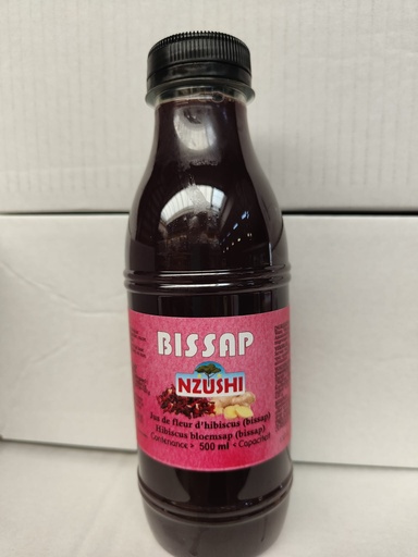 Nzushi Bissap Rouge & Ginger Drink 24x500ml.