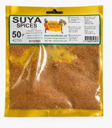 African Beauty Suya Spices 20x50gm.