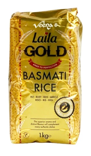Laila Gold Basmati Rice 10x1kg.