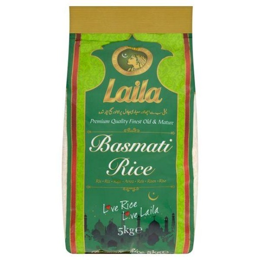 [D11016] Laila Basmati Rice Green 5kg   