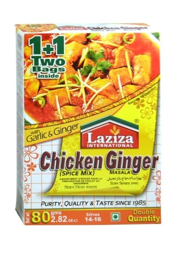 [D11479] Laziza Chicken Ginger Masala 6x80gm 