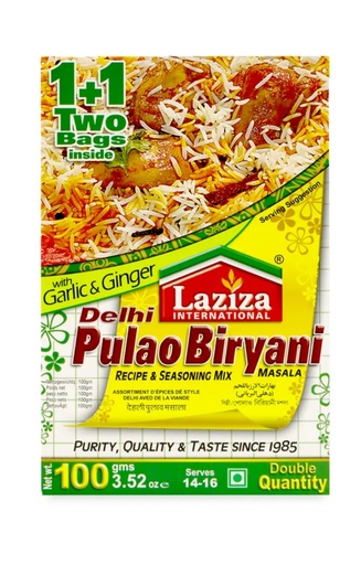 [D11473] Laziza Delhi Pulao Biryani Masala 6x100gm