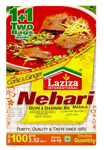 [D11487] Laziza Nehari Masala 6x100gm