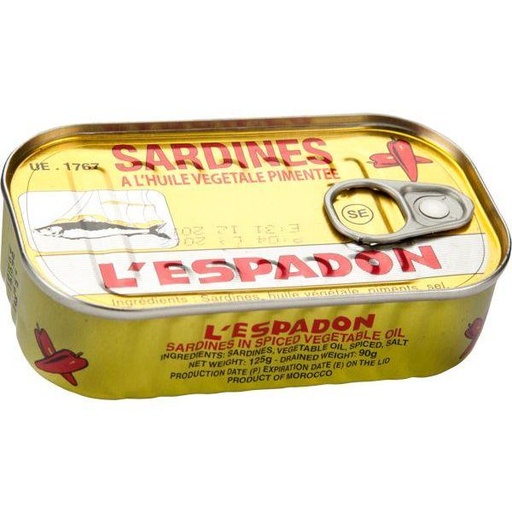 [PPS121] Lespadon Sardienes Piment 50x125gm