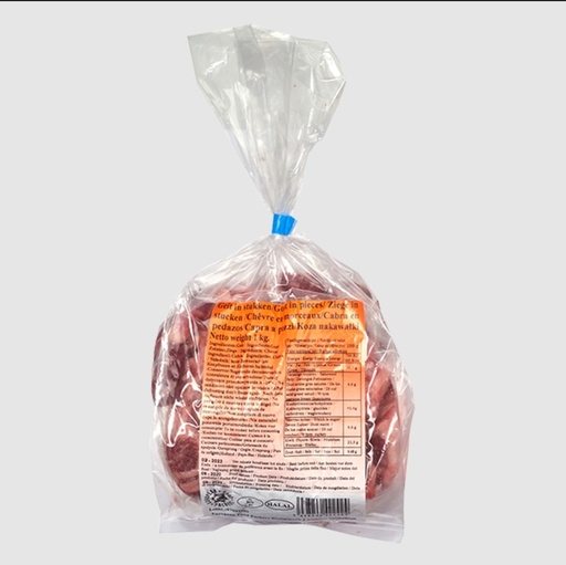[F10020] African Style Goat Meat (Chevre) Blue Packing 12x1kg