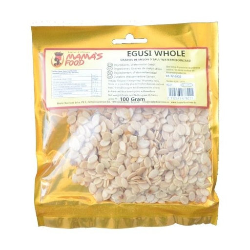 [D10897] Mamas Food Egusi / Mbika Whole 20x100gm  
