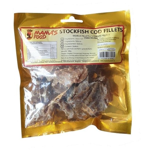 [PRS136] Mamas Food Stock Fish Cod Fillet 10x100gm. 