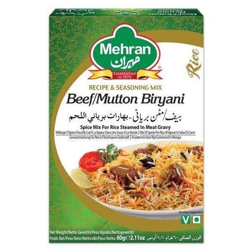 [UNI014] Mehran Beef/Mutton Biryani 12x120gm